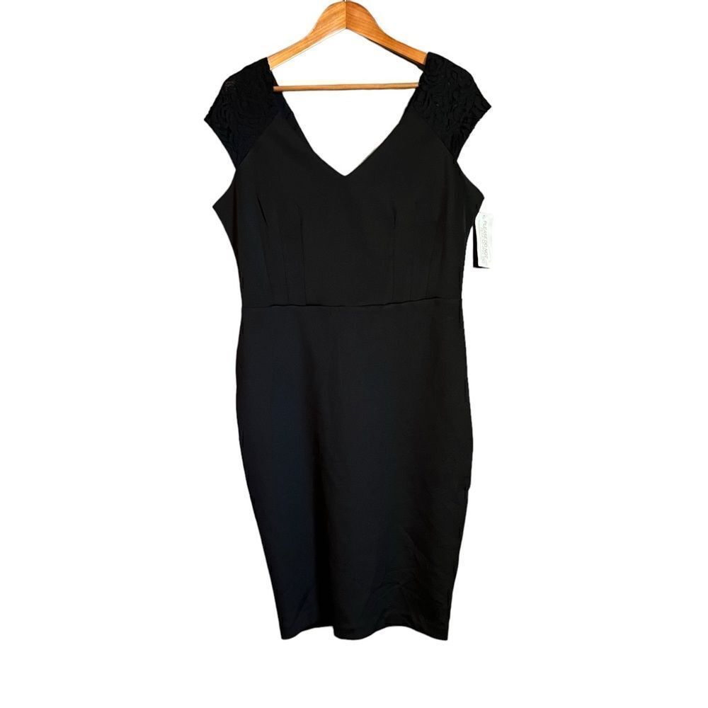 NWT! Eva Mendes New York & company black midi dress‎
